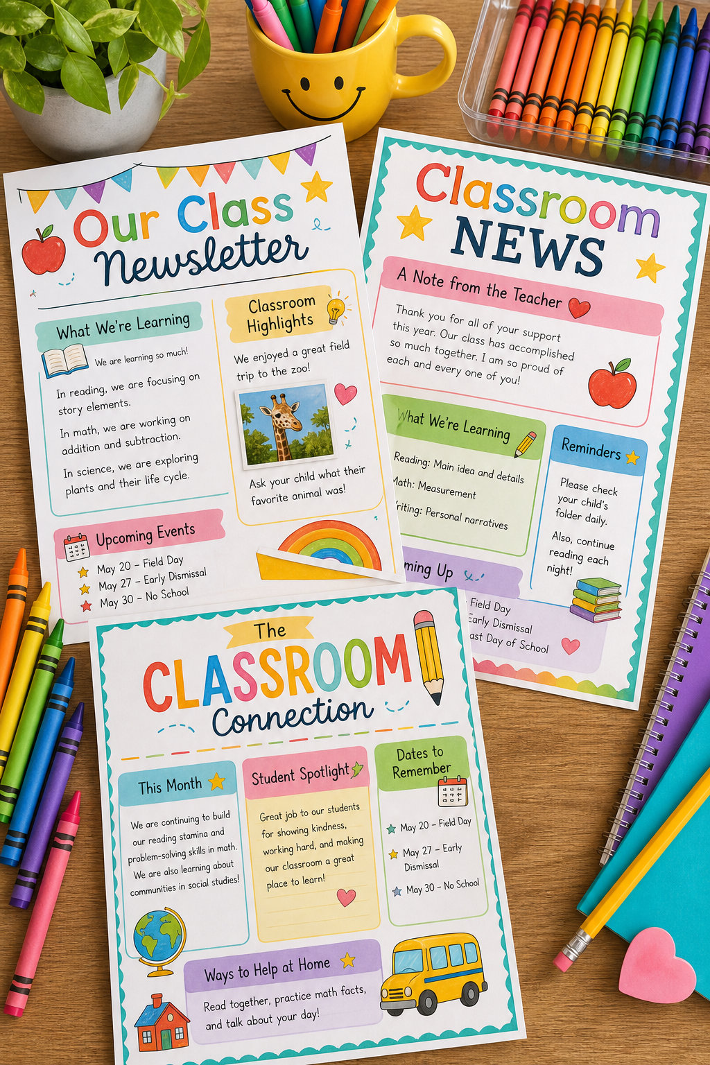 Classroom Newsletter Templates