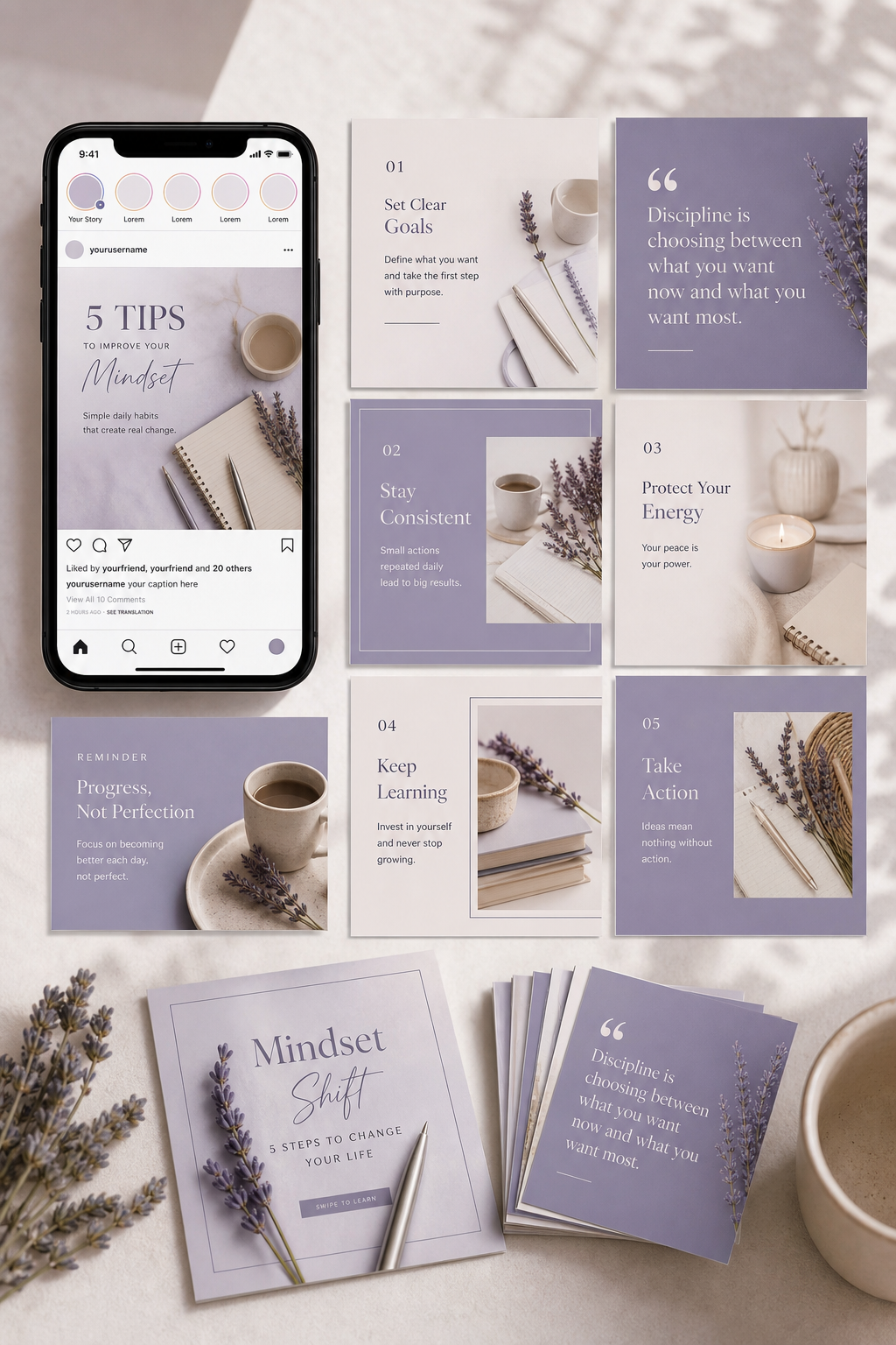 400 Faceless Instagram Carousel Templates