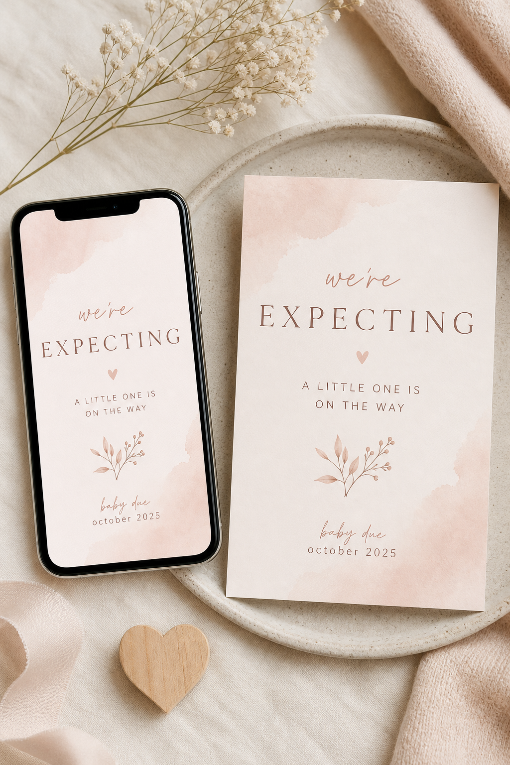 Pregnancy Announcement — Digital Baby Reveal